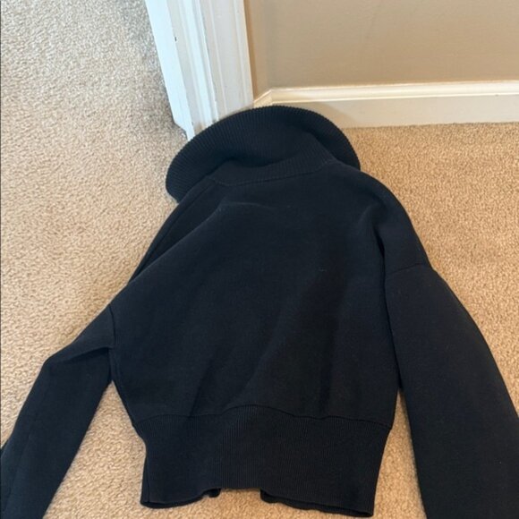 Alo Scholar Knit Cropped Full Zip Jacket - Picture 6 of 6